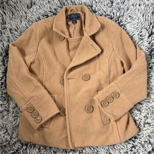 American Eagle Outfitters Camel Peacoat